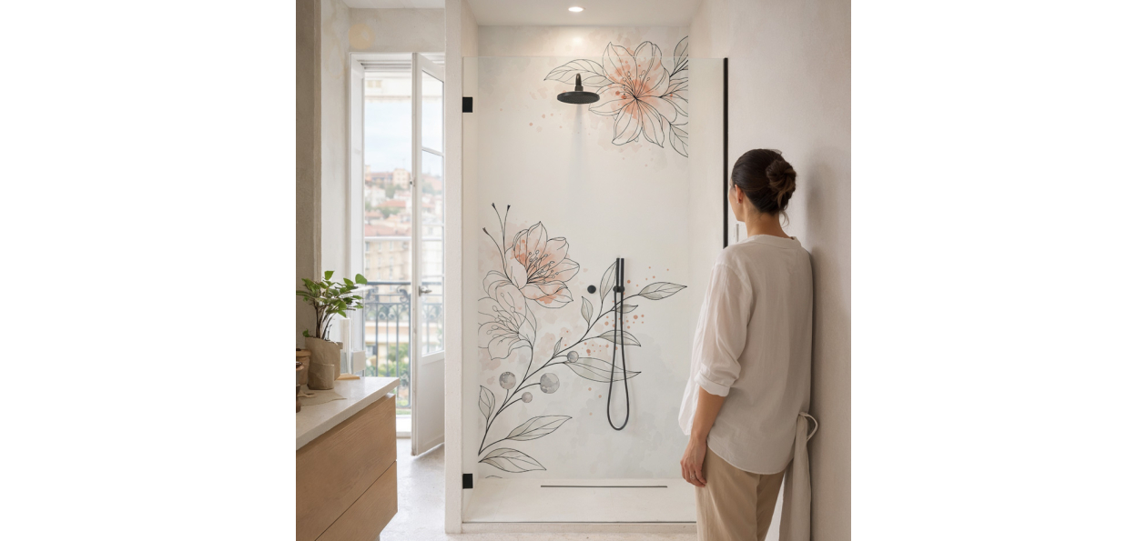 Panneau de douche :...