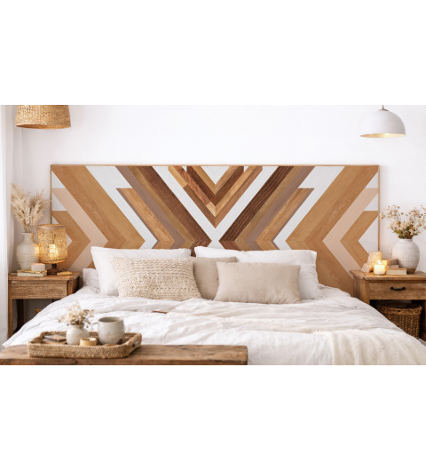 Tête de lit :  Bois et...