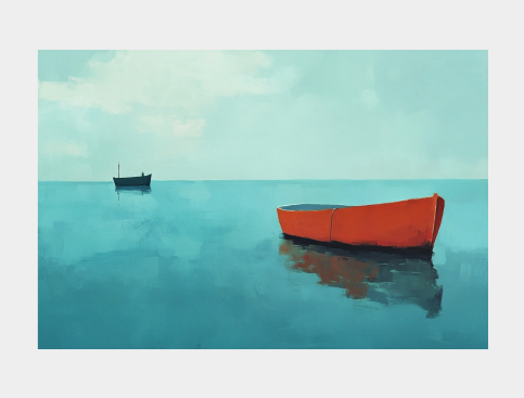 Tableau : Le Repos Des Barques