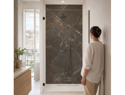 Panneau de douche : Marbre...