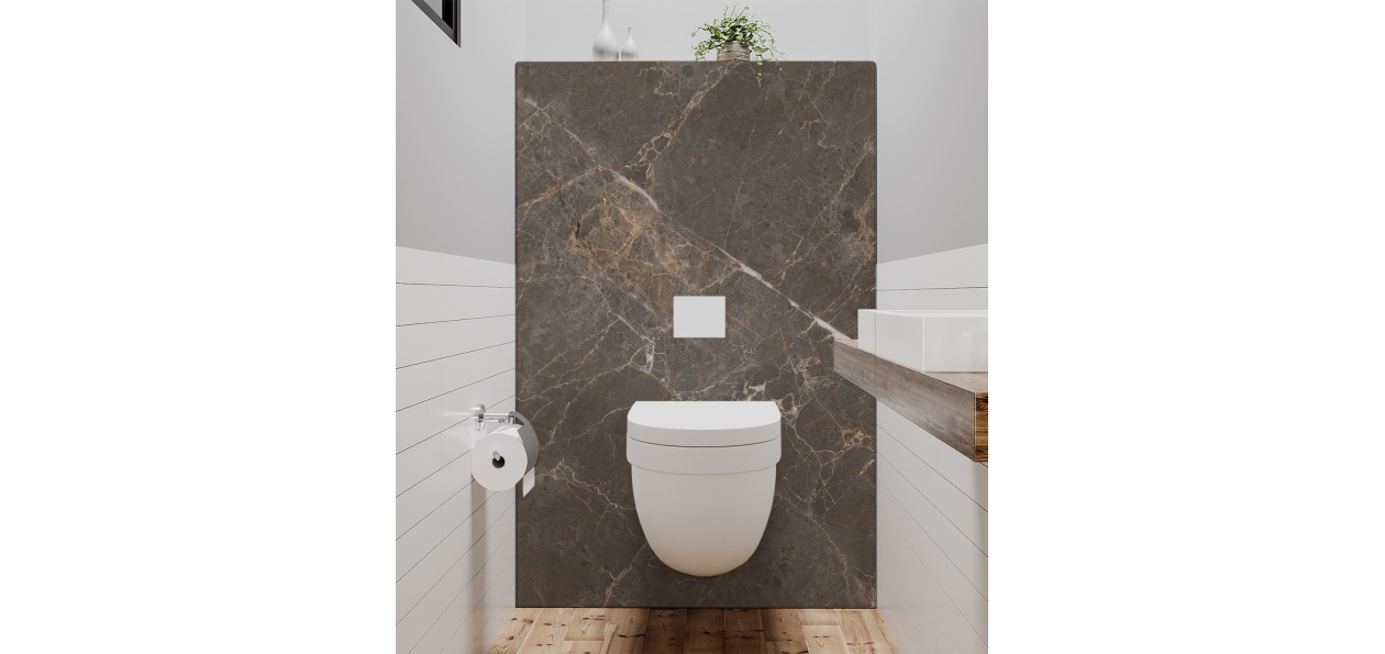 Panneau de WC : Marbre...