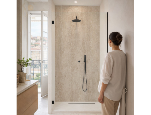 Panneau de douche :...