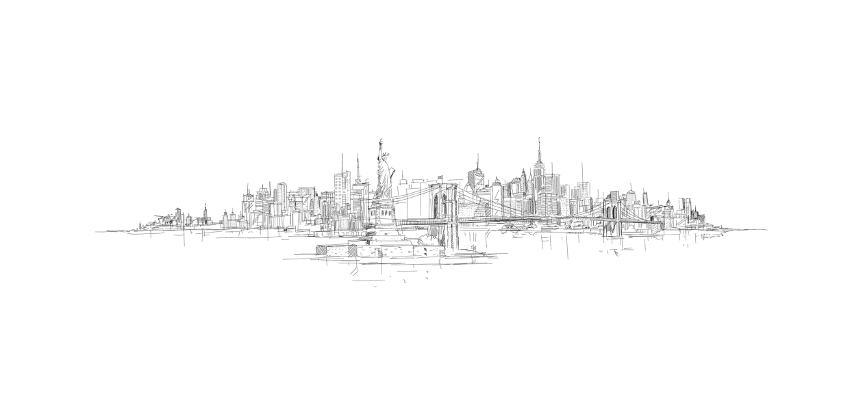 Crédence : Dessin New York 1