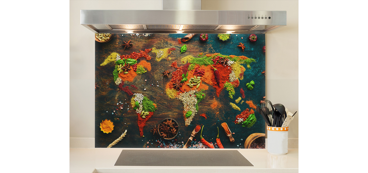 Epices et carte du monde 2