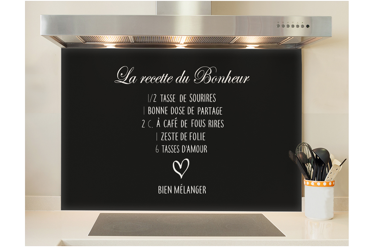 Crédence De Cuisine Aluminium 90x60 Cm - Protection Anti-éclaboussures, Résistante à La Chaleur, Facile à Nettoyer - Impression Verres Et Boissons - 12