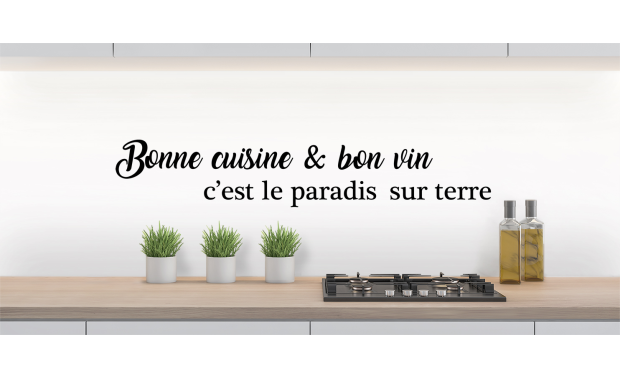 Crédence Bonne cuisine et bon vin 1