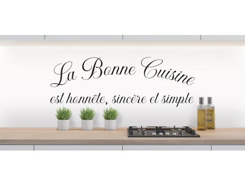 Crédence LA BONNE CUISINE 1