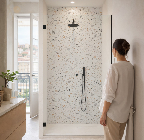 Panneau de douche :...
