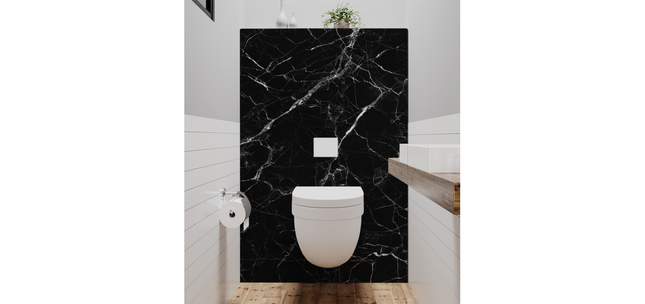 Panneau de WC : Marbre...