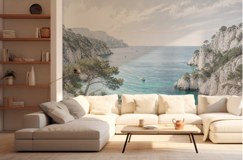 Papier peint : Calanques de...