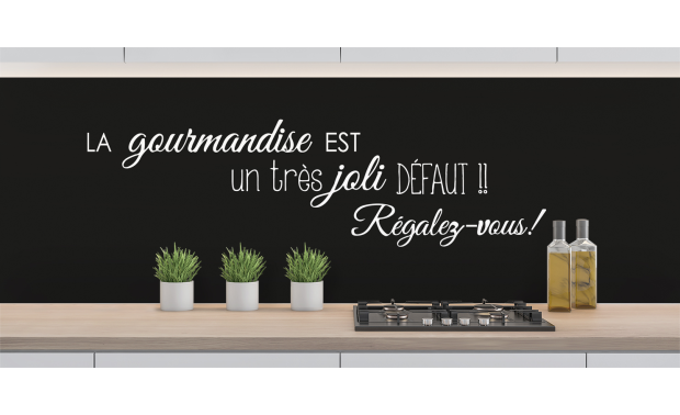 Crédence LA GOURMANDISE EST 2