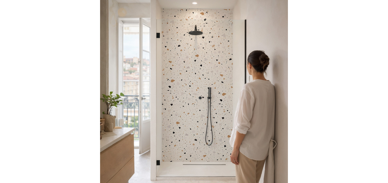 Panneau de douche :...