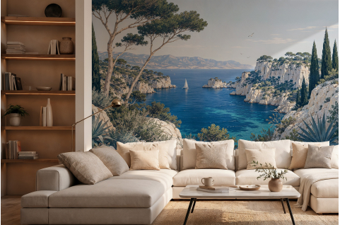 Papier peint : Azur de...