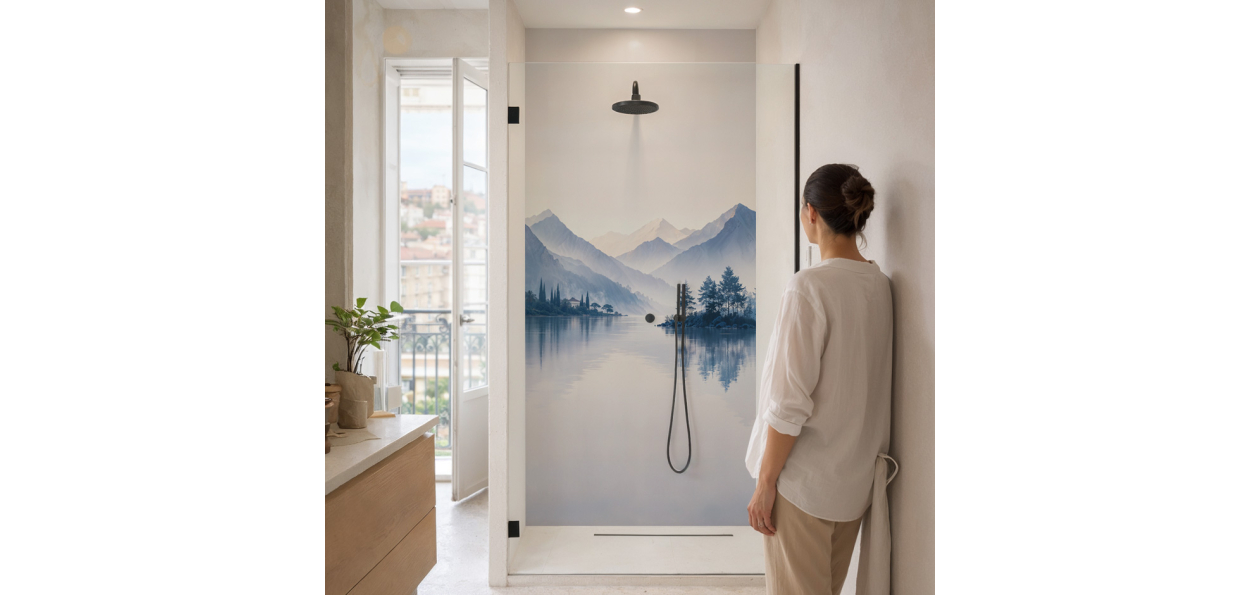 Panneau de douche : Reflets...