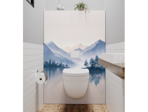 Panneau de WC : Reflets de...