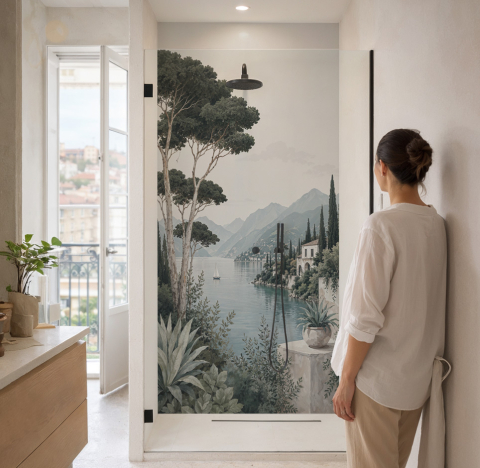Panneau de douche : Reflets...