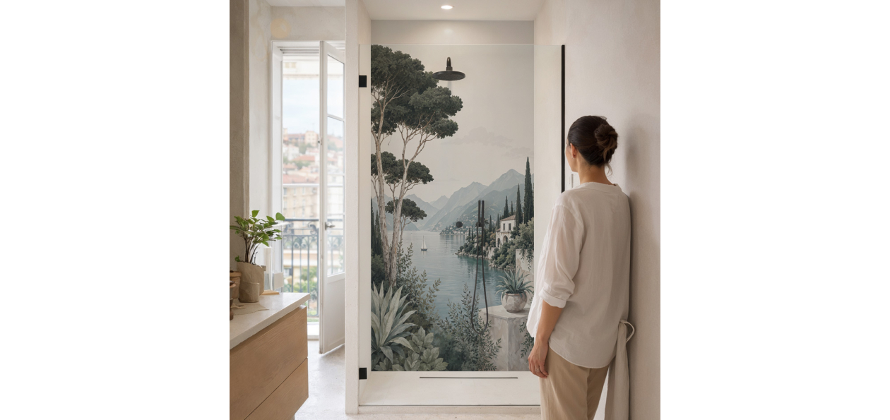Panneau de douche : Reflets...