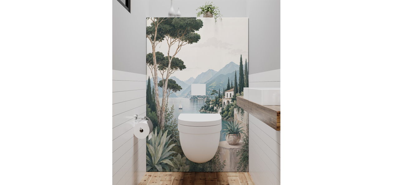 Panneau de WC : Reflets de...