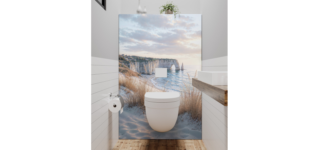 Panneau de WC : Falaises...