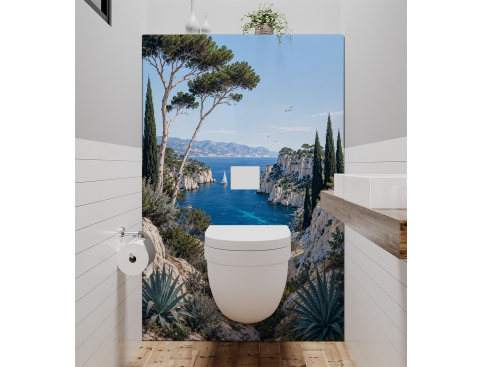 Panneau de WC : Azur de...