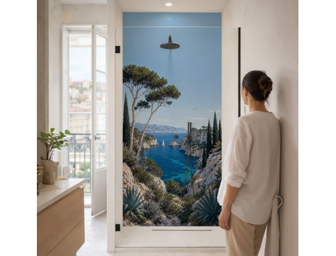 Panneau de douche : Azur de...
