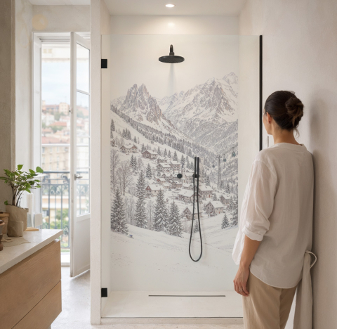 Panneau de douche :...