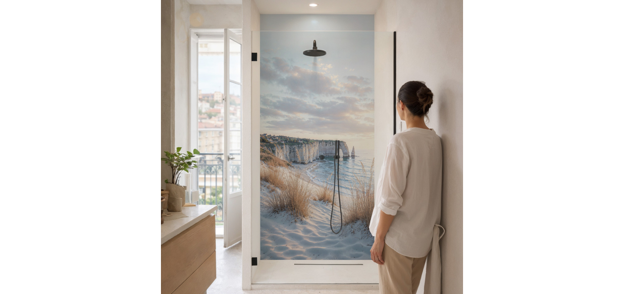 Panneau de douche :...