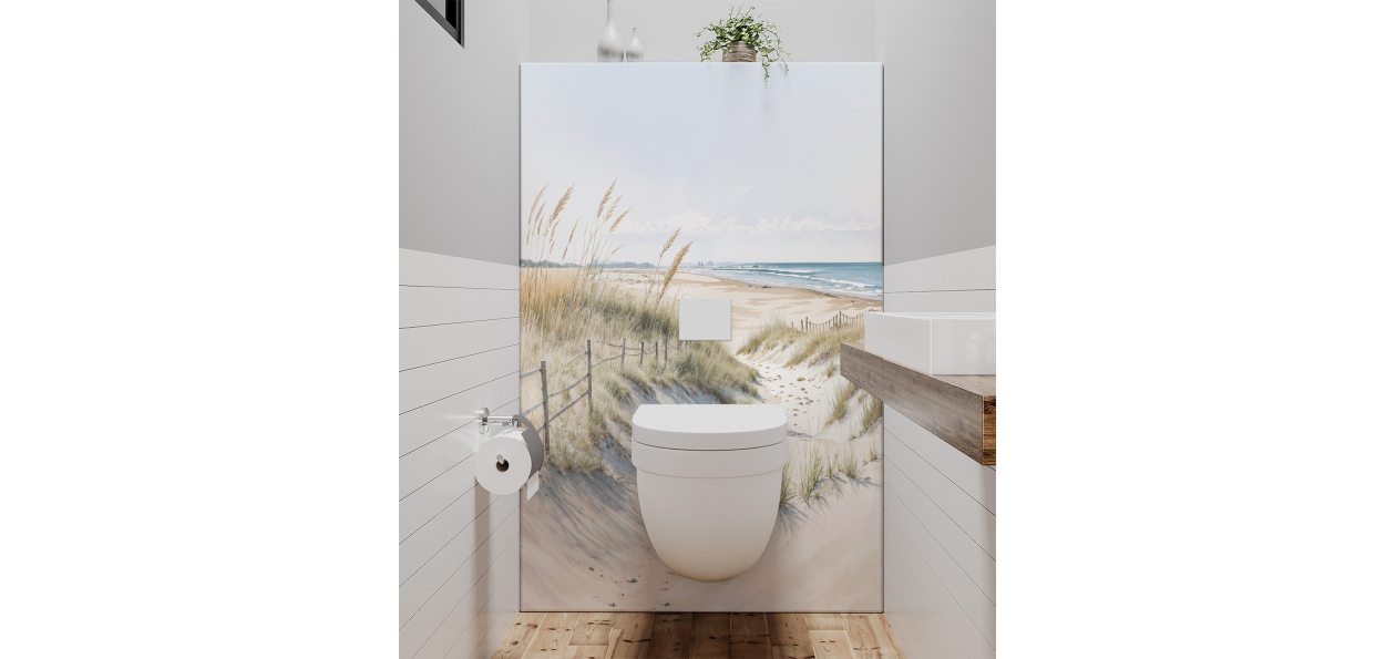 Panneau de WC : Les dunes...