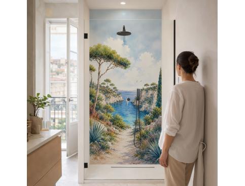 Panneau de douche :...