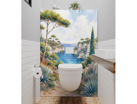 Panneau de WC : Callanques...