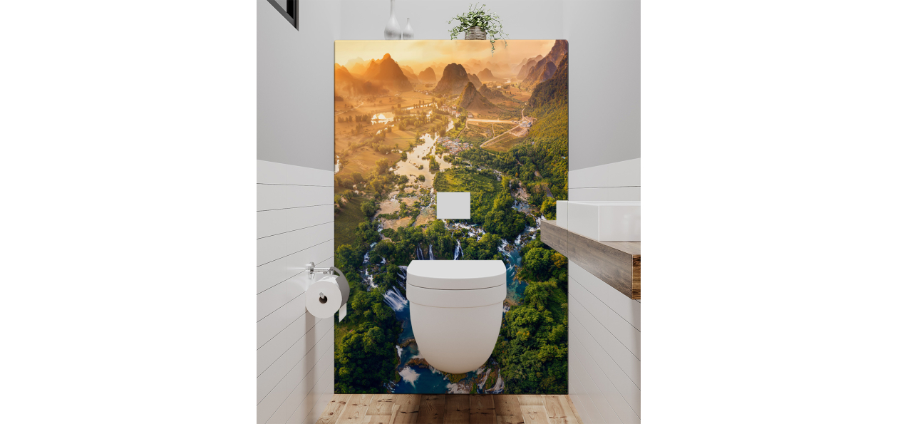 Panneau de WC : Casacades...