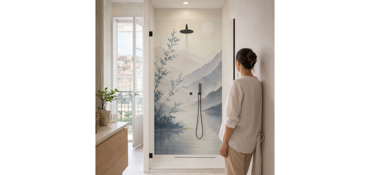Panneau de douche : Aurore...