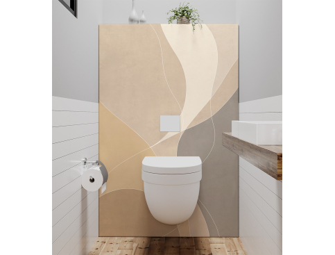 Panneau de WC : Courbe...