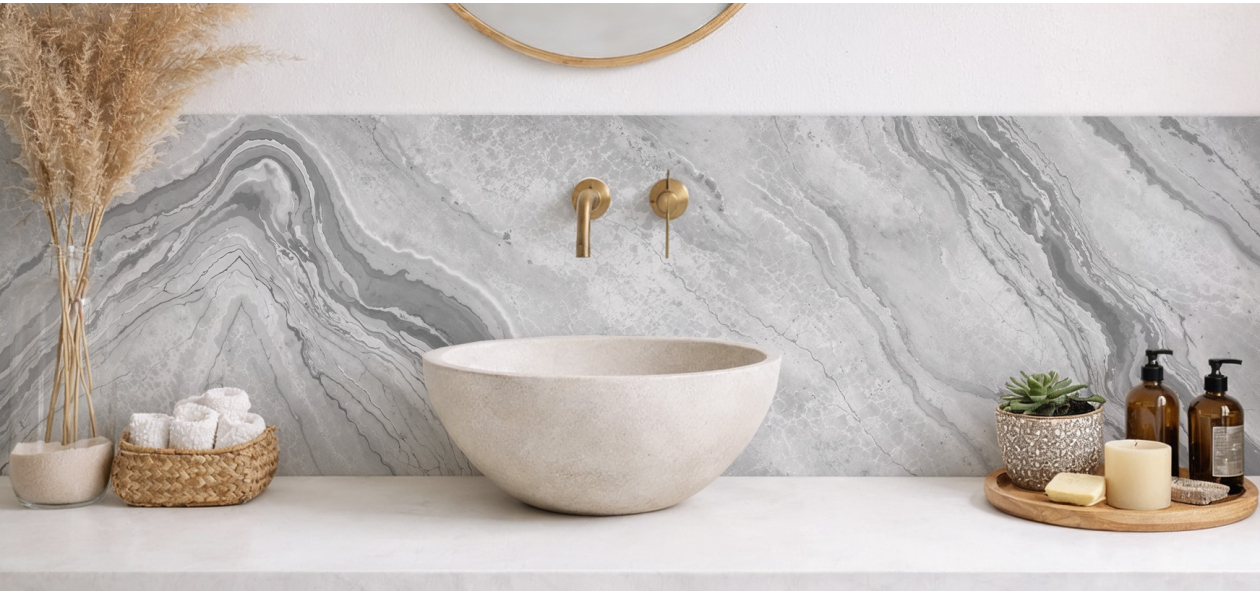 Crédence salle de bain :...