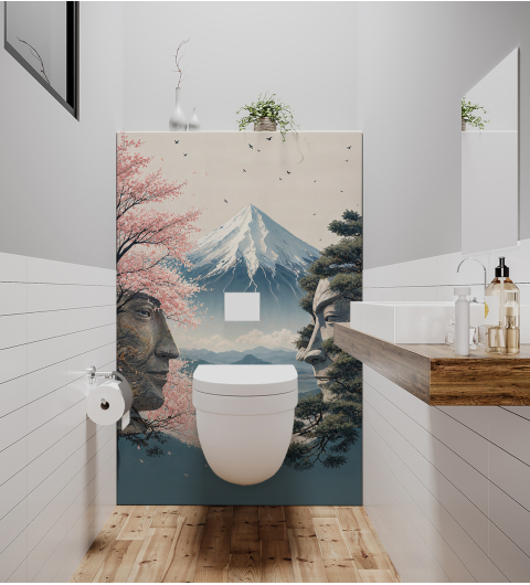 Panneau de WC :  Mont fuji 2