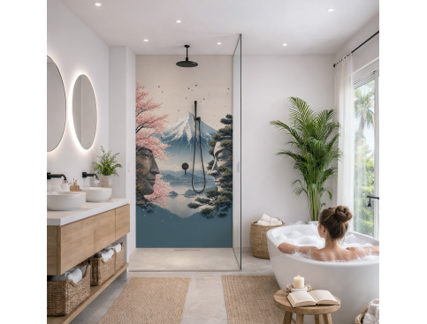 Panneau de douche : Mont...