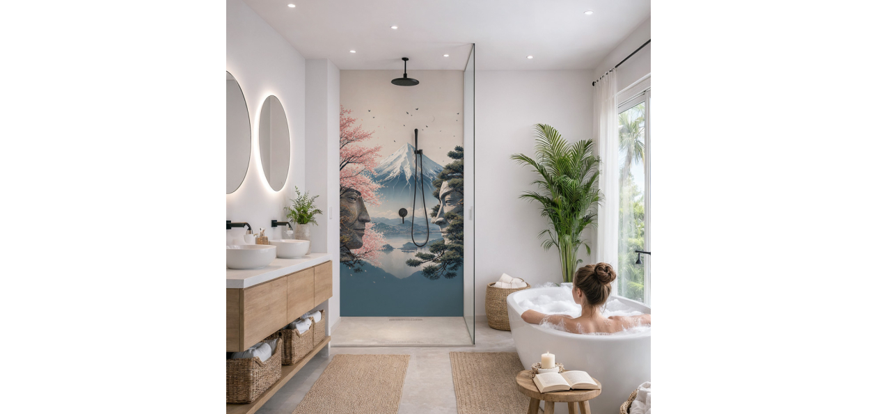 Panneau de douche : Mont...