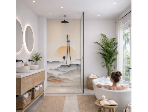 Panneau de douche :  Le...
