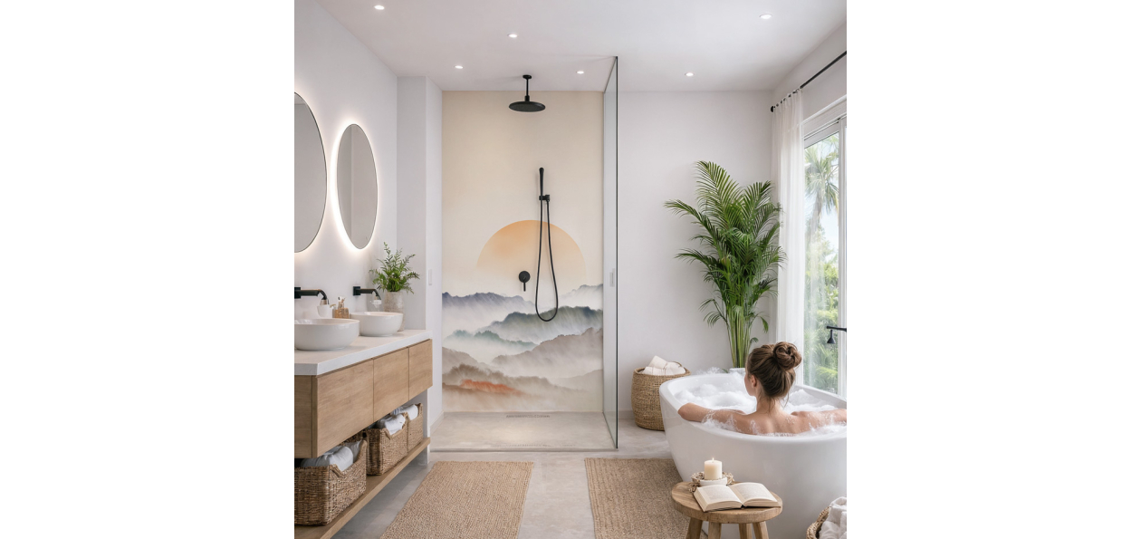 Panneau de douche :  Le...