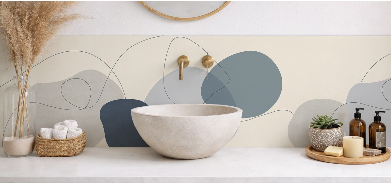 Crédence salle de bain :...