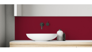 Crédence salle de bain Rouge pourpre RAL 3004