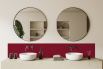 Crédence salle de bain Rouge pourpre RAL 3004