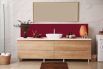 Crédence salle de bain Rouge pourpre RAL 3004