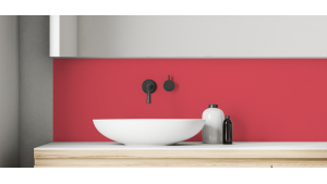 Crédence salle de bain : Rosé RAL 3017