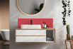 Crédence salle de bain : Rosé RAL 3017