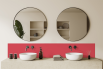 Crédence salle de bain : Rosé RAL 3017