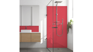 Crédence salle de bain : Rosé RAL 3017