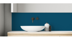 Crédence salle de bain : Gentiane nacré RAL 5025