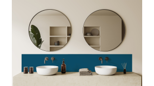 Crédence salle de bain : Gentiane nacré RAL 5025