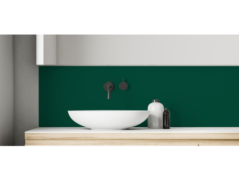 Crédence salle de bain : Vert mousse RAL 6005